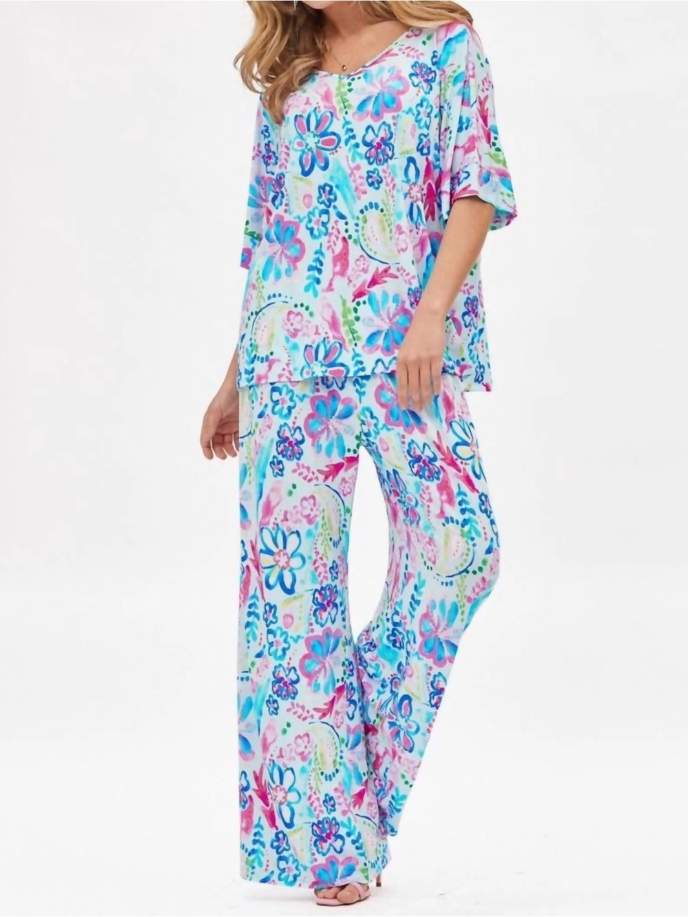 Dear Scarlett-Cabana Lounge Wear Travel Set